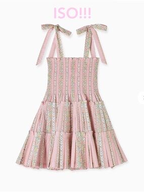 ISO!!! Hill House x La Coqueta Pink Floral Stripe Nap Dress any style XXS or XS